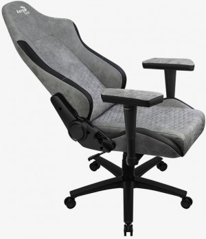 Геймерское кресло AeroCool Crown AeroSuede Grey