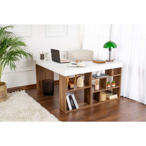 Birou Hanah Home Vesper Venezia Walnut White