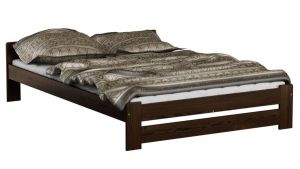 Pat din lemn MM Niva 160 x 200 cm Nuc