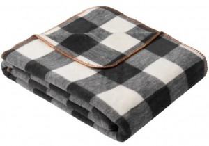 Cuvertura Blanket Oliver 150 x 200 cm Pătrățele Grey