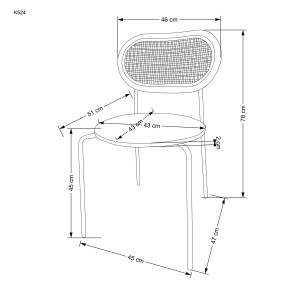 Стул для кухни Halmar K-524 Grey