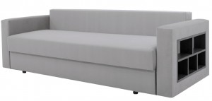 Canapea dreaptă extensibilă ArtVent Model II/III Dark Grey