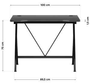 Masă gaming Hero 1.4 Black