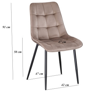 Scaun pentru bucătărie Yasen DC 6005 Dark Brown