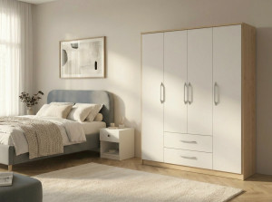 Шкаф распашной Fabrik Home Linia 1600 fără oglinzi Artar