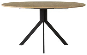 Masă extensibilă Argon Loft Black/Oak