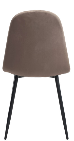 Scaun pentru bucătărie DP C-710 Catifea Brown (HRL 49)+Black Legs