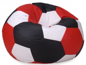 Кресло-мешок Bean Bag Мяч Eco Red/Black/White