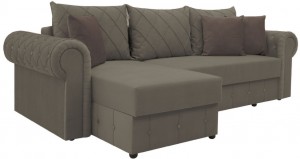 Canapea de colț extensibilă ArtVent Model II Chesterfield Brown