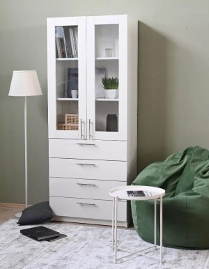 Шкаф-витрина Fabrik Home Office Line №3 Белый ясень