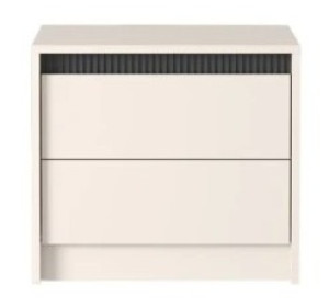 Noptiera Yasen Monaco KOM2S Gri Elegant Soft Touch