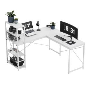 Masă de colț pentru calculator Leader 5.9 White