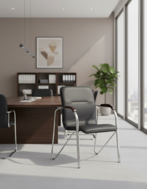 Офисный стул AMF Samba Black V-4