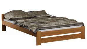 Pat din lemn MM Niva 140 x 200 cm Beige