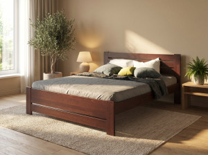 Деревянная кровать KLEN Karoline 180 x 200 см Орех