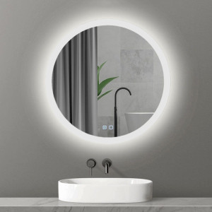 Oglindă cu iluminare LED Bayro Gama rotundă 80 x 80 cm 