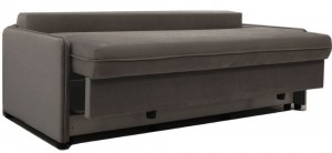 Canapea dreaptă extensibilă Ivanuska Black