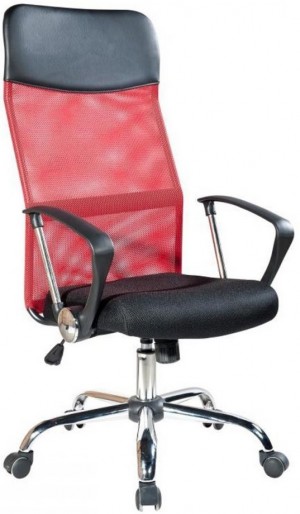 Офисное кресло F-63 Red/Black