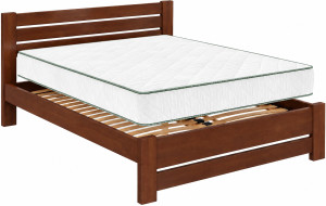 Pat Karoline în set cu salteaua Clasic Plus 160 x 200 cm Nuc
