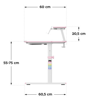 Детский стол Study 3.7 Pink