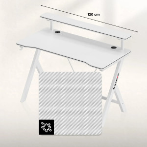 Masă gaming Hero 1.9 White