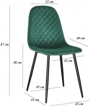 Стул для кухни Yasen DC 5010 Green