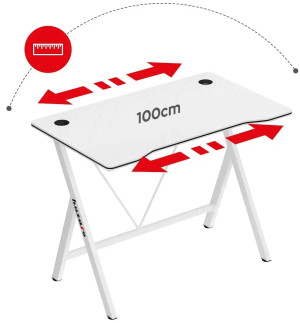 Геймерский стол Hero 1.4 White