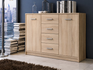 Comoda Yasen Nepo 2D4S Sonoma Oak