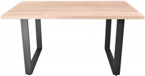 Masă de bucătărie DP Hana 150x80 cm Sonoma/Black