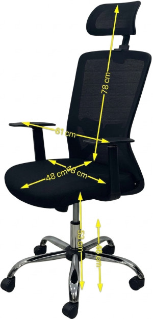 Офисное кресло ART Smart-215-Headrest Black