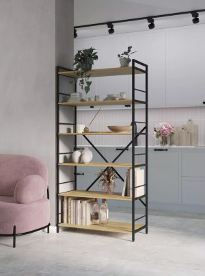 Стеллаж Nex Loft 170 Anthracite/Oak Artisan