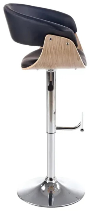 Scaun de bar Halmar H45 Oak / Black