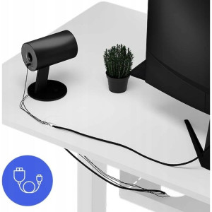 Masă gaming Sense7 Nojo 120 x 60 cm White