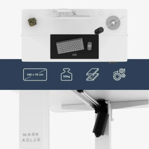 Masă gaming Leader 7.3 White