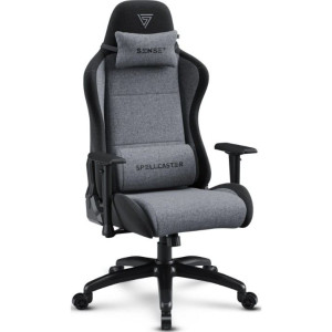 Fotoliu gaming Sense7 Spellcaster FUKU XL Fabric Black/Grey