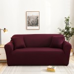 Husa pentru canapea Relaxe Home Solid Sofa Cover 1 loc (90-140 cm) Bordo