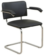 Scaun de birou Nowy Styl Sylwia Arm Chrome V-4 Black