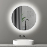 Oglindă cu iluminare LED Bayro Gama rotundă 90 x 90 cm 