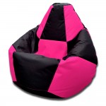 Кресло-мешок Bean Bag Груша Шахматы Oxford XXL Pink