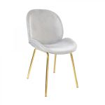 Scaun pentru bucătărie DP Roxy Grey+Golden Leg