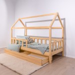 Одноярусная кровать Jasmine 80 x 160 см Natur