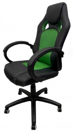 Fotoliu gaming ART Gamer-147E Green/Black
