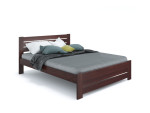 Pat din lemn KLEN Karoline 140 x 200 cm Wenge