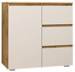 Comoda Yasen Duo 800 1D3S White/Stejar Artisan