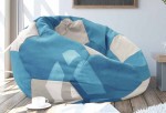 Fotoliu sac DP Bean Bag Ball Blue/Grey