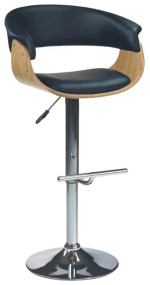 Scaun de bar Halmar H45 Oak / Black