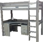 Pat pentru copil MM Loft LK135 90 x 200 cm Grey
