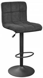 Барный стул DP Sb-044 Velvet Black+Black Leg