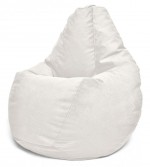 Fotoliu sac Bean Bag Pară "Maserrati" L White