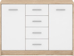 Comoda Yasen Nepo 2D4S Sonoma Oak/Pure White